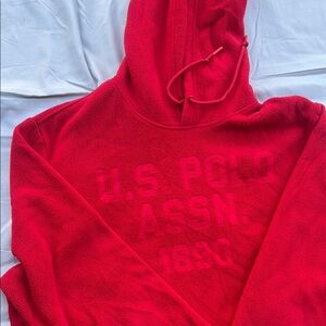 U.S. Polo Assn. Red Sweater Vibrant Pullover Design